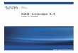 SAS Lineage 3.1: User's Guidesupport.sas.com/documentation/cdl/en/dmlinug/67321/PDF/default/... · Accessibility Accessibility Features of SAS Lineage Overview SAS Lineage has not