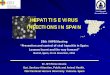 Hepatitis E infections in Spain - VHPB News · HEPATITIS E VIRUS INFECTIONS IN SPAIN 29th VHPB Meeting “Prevention and control of viral hepatitis in Spain: Lessons learnt and the