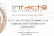 La Comunicación interna y su impacto en la …€¦ · La Comunicación interna y su impacto en la Reputación corporativa Vectorial - Cali, septiembre 24 de 2015 Víctor @Solano