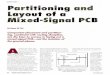 Partitioning and Layout of a Mixed-Signal PCB€¦ · COVER STORY > PARTITIONING AND LAYOUT OF MIXED-SIGNAL PCB converter, the device manufac- curer says that you must connect both