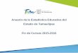 Anuario de la Estadística Educativa del Estado de ... · Anuario de la Estadística Educativa del Estado de Tamaulipas . Fin de Cursos 2015-2016 (IP 187.161.235.216) 10/03/2017 14:33:00