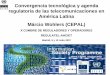 Convergencia tecnológica y agenda regulatoria de las ... · regulatoria de las telecomunicaciones en América Latina Márcio Wohlers (CEPAL) ... • México: Acuerdo de Convergencia