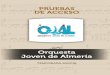 Orquesta Joven de Almería - ocal.es · En Almería, las pruebas tendrán lugar en la sede de Orquesta, en, el Palacio de Congresos de El Toyo, ... D.N.I., pasaporte o tarjeta de