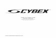 Cybex Arc Trainer 610A Owner’s Manual Cardiovascular Systemsarc-trainer.com/downloads/610AOM.pdf · Cybex Arc Trainer 610A Owner’s Manual Cardiovascular Systems Part Number 5610A-4