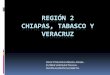 REGIÓN 2 CHIAPAS, TABASCO Y VERACRUZ - … · 2009-11-09 · En Tabasco una de las actividades principales es la petrolera. ... pastos naturales, lo que favorece la explotación