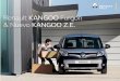 Renault KANGOO Furgón & Nuevo KANGOO Z.E. · PDF fileCon una longitud incrementada en 38 cm, Kangoo Furgón Maxi y Nuevo Kangoo Maxi Z.E. te permiten transportar objetos de hasta