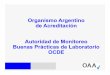 Organismo Argentino de Acreditación Autoridad de … · Informe de ensayo de residuos de productos fitosanitarios Los laboratorios que realicen estudios toxicológicos y ... -La