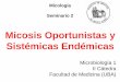 Micosis Oportunistas y Sistémicas Endémicas - … · Grupo de riesgo de micosis oportunistas • Pacientes con inmunidad adaptativa alterada ... Candidiasis sistémicas en el caso
