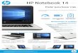 HP Notebook 14 - cartimex.com · detalles y términos de uso completos, incluso las políticas de cancelación, visite . Se requiere un servicio de acceso a internet, no incluido