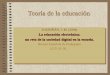 TOURIÑÁN, J. M. (2004) - dondestalaeducacion.comdondestalaeducacion.com/files/5415/0758/8929/190._EDUCACION... · No resuelven el problema de la empresa educativa, ... En la organización