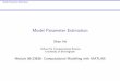 Model Parameter Estimation - cs.bham.ac.ukszh/teaching/matlabmodeling/Lecture19... · Model Parameter Estimation Outline Outline of Topics Concepts about model parameter estimation