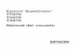 Epson SureColor T7070 T5070 T3070 Manual del usuario · 2015-12-04 · Derechos de autor y marcas comerciales 2 Derechos de autor y marcas comerciales Todos los derechos reservados