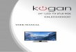 Table of Contents - Kogan.com · An outside antenna system should not be located in the vicinity of overhead power lines or other electric light or power circuits. When installing