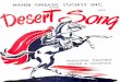 MUNICIPAL THEATRES, - knowledgebank.org.nz STORY OF *'THE DESERT SONG The scene of this great Drury Lane success is laid in French Morocco, where the French troops are having trouble