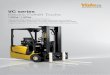 VC series Electric Forklift Trucks - yale.com · Electric Forklift Trucks ... manual hydraulics, DIN battery configuration supercushion drive and steer tyres D i s t i n g u i s h