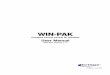 WIN-PAK - Honeywell Access · WIN-PAK Complete Access Control for Windows User Manual WIN-PAK Version 1.17 TD0015 rev0102