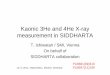 Kaonic 3He and 4He X-ray measurement in SIDDHARTA · Kaonic 3He and 4He X-ray measurement in SIDDHARTA T. Ishiwatari / SMI, Vienna On behalf of SIDDHARTA collaboration 13. 6, 2011,