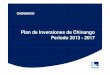Plan de Inversiones de Chinango Periodo 2013 - 2017 · 87GT 400kVA 10/0.23kV Protección LINEA L2256 LINEA L2257 BOCATOMA TARMA 75kVA 4.5A SERVICIOS AUXILIARES 50MVA 10/220kV Fusible