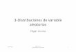 3 Distribuciones de variable aleatorias - …academic.uprm.edu/eacuna/prob3.pdf · Calculos de la funcion de distribucion Binomial En MINITAB y en cualquier software estadistico se