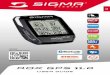 ROX GPS 11 - sigmasport.com€¦ · 1 track navi barometric compatible compatible compatible etap es rox gps 11.0 user guide more information