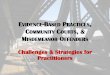 EVIDENCE-BASED PRACTICES COMMUNITY COURTS MISDEMEANOR ... · PDF fileEVIDENCE-BASED PRACTICES, COMMUNITY COURTS, & MISDEMEANOR OFFENDERS Challenges & Strategies for Practitioners
