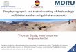 The physiographic and tectonic setting of Andean high ... The physiographic and tectonic setting