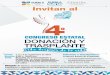programa 4 congreso trasplantes 2016 · Invitados de honor Neftalí Salvador Escobedo Zoletto ... 2 norte 1042 San Pablo Xochimehuacan, sobre lateral Autopista México Puebla, C.P