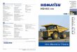 ENGINE: OTHER: LIGHTING SYSTEM: BODY: HD465-7E0 Dump Truck/HD465-7E0.pdf · HD465-7E0 MMachine shown may ... (CRI), air to air aftercooler, efficient turbo-charger, ... Komatsu develops
