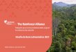 The Rainforest Alliance - reddlandscape.orgreddlandscape.org/wp-content/uploads/2016/06/The-Rainforest... · Rainforest Alliance aplica un enfoque integral en paisajes claves y 