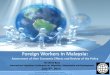 Foreign Workers in Malaysia - Family Repositoryfamilyrepository.lppkn.gov.my/334/1/Foreign_Workers_in_Malaysia;... · Economic Impact of Foreign Workers on: ... Mfg food-bev-tob Mfg