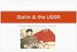Stalin & the USSR - RC .Stalin & the Revolution, Civil War Between the Revolutions â€“ Stalin supported