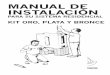 MANUAL DE INSTALACIÓN - irrimexico.org · Cuchara para mezcla de cemento MATERIALES: Mezcla de ... EN LOS KITS BRONCE Y PLATA ... Soldadura • Pasta para soldar • Pinzas de