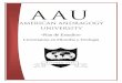 -Plan de Estudios- - aauniv.com · AAU otorgara un máximo de 24 créditos por convalidación de créditos de otras instituciones, experiencia laboral y de vida en el campo de la