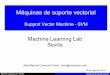 Máquinas de soporte vectorial - cs.us.esfsancho/ficheros/.../Sesion09/IntroduccionSVMCamacho.pdf · Las máquinas de soporte vectorial (SVM) son, a priori, un clasificador lineal