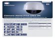 Cámara domo PTZ Ultra 2K - ralco- · PDF fileCámara domo PTZ Ultra 2K Capte todos los detalles con una resolución extremadamente alta Con el mejor rendimiento de su categoría,