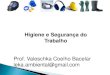 Higiene e Segurança do Trabalho · Higiene e Segurança do Trabalho Prof. Valeschka Coelho Bacelar leka.ambiental@gmail.com