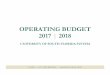 OPERATING BUDGET 2017 | 2018 · 86666. transfer in - intra fund . 34,652,142. 30,551,772. 8592x/86888. transfer in - inter fund . 4,718,387. 11,956,546. total transfers in. 39,370,529