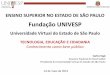 ENSINO SUPERIOR NO ESTADO DE SÃO PAULO - CEE · ENSINO SUPERIOR NO ESTADO DE SÃO PAULO Fundação UNIVESP Universidade Virtual do Estado de São Paulo TECNOLOGIA, EDUCAÇÃO E CIDADANIA