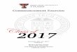 Commencement Exercise - Texas Tech University · Commencement Program Welcome James Taliaferro Ed.D Superintendent, TTUISD Introductions James Taliaferro Ed.D Superintendent, TTUISD