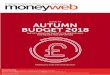 GUIDE TO AUTUMN BUDGET 2018 - moneyweb-ifa.com · M r Hammond opened the Budget by declaring it was aimed at hard-working families, ‘the strivers, the grafters and the carers’,