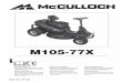 OM, McCulloch, M105-77X, 96021001800, 2012-01, Tractor, EN ...m.mcculloch.com/ddoc/MCCO/MCCO2012_EUenEUdeEUfrEUesEUnlEUit/MCCO... · renda estas intrucciones an tes de usar esta maquina