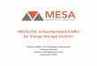 6 MESA-ESS DNP3 Profile for Energy Storage Systems v3 · DNP3 AN 2013-001 DNP3 Profile for Advanced Photovoltaic Generation and Storage EPRI 3002002233 Common Functions for Smart