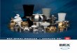 BEX SPRAY NOZZLES s CATALOG NO. 60 · BEX spray nozzles are available in many different connection styles. The most common connection types depend on the industry where the nozzles
