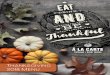 Thanksgiving 2018 Menu - alacartecaters.com · 703-754-2714 AlaCarteCaters.com mayra@alacartecaters.com THANKSGIVING 2018 ... (GF) Fresh Baked Breads to include Sweet Potato Biscuits,