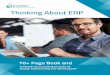 Thinking About ERP - ERP Software | Business Software ... · Thinking about ERP The Executive’s guide to setting strategy for selecting, implementing and operating ERP Third Edition