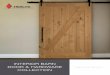 INTERIOR BARN DOOR & HARDWARE COLLECTION · 3 TRIMLITE | BARN 8401BFWR Primed 8401BZ Knotty Alder 8401 8402 8433 8405 Shaker Panel Doors Primed Transform your space using any one
