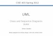 UML - courses.cs.washington.edu · UML Class Diagrams • UML class diagram: A picture of the classes in an OO system, their fields and methods, and connections between the classes