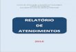 RELATÓRIO DE ATENDIMENTOS · 2018-05-07 · Distribuição dos atendimentos de acordo com o grupo de agentes, o primeiro atendimento e os acompanhamentos subsequentes. 