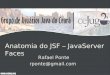 Anatomia do JSF – JavaServer Faces · Desenvolvimento Web (Java) Introdução ... 2006 (Java EE 5.0) • JSF 1.2 ... Spring-Annotation, Spring-Webflow, Hibernate, EJB3, JPA,