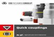 Quick couplings - gbricambi.it · ISO 5677 CAPS AGRICULTURAL INDUSTRIAL CONTENTScodes. NV 4 coupling with poppet valve Standard couplings for general purpose ... Sealings: NBR (Nitrile)